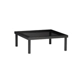 Taruki Coffee Table: Square + Smoked Glass + Sumi Ash