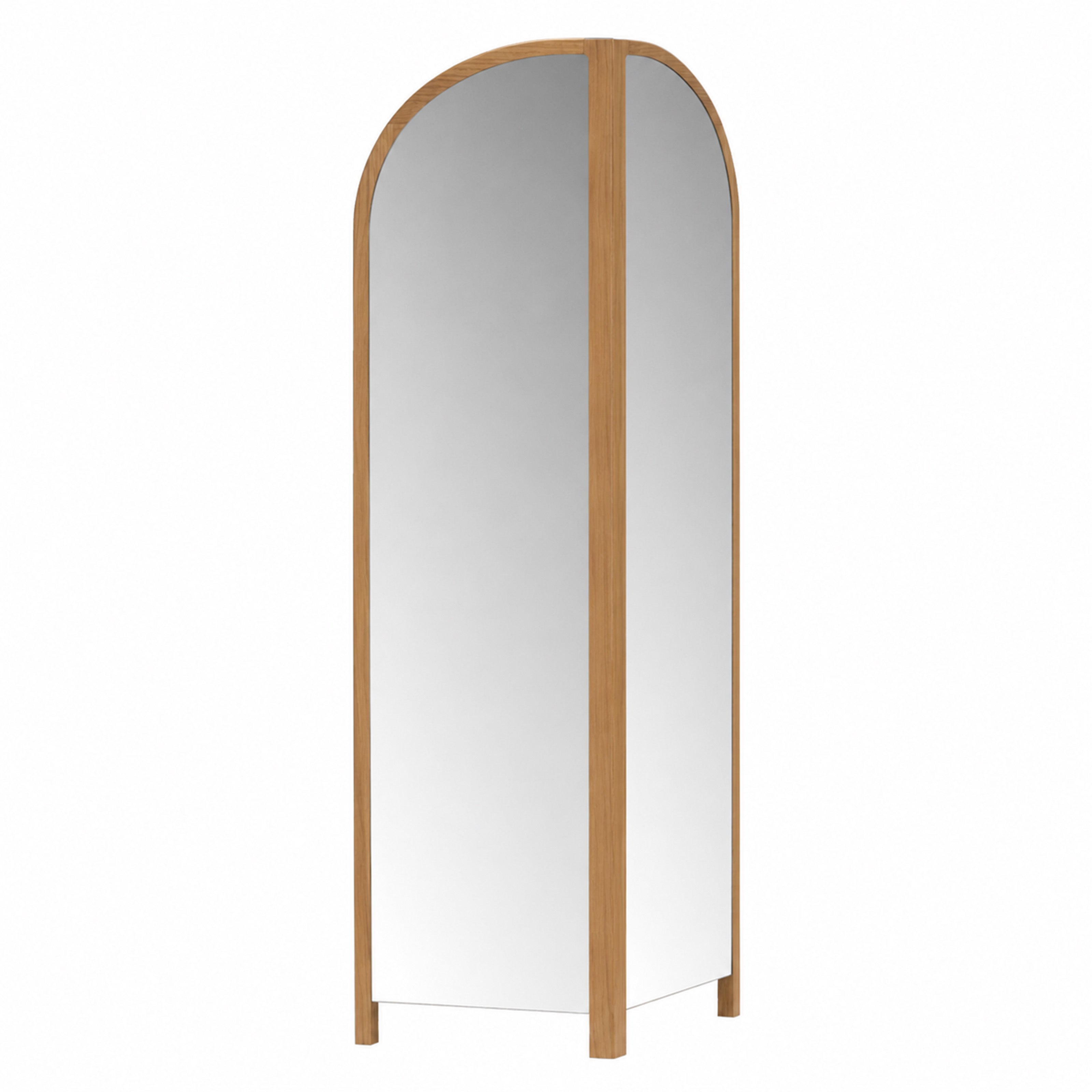 Cabine Dresser with Mirror: Natural Oak