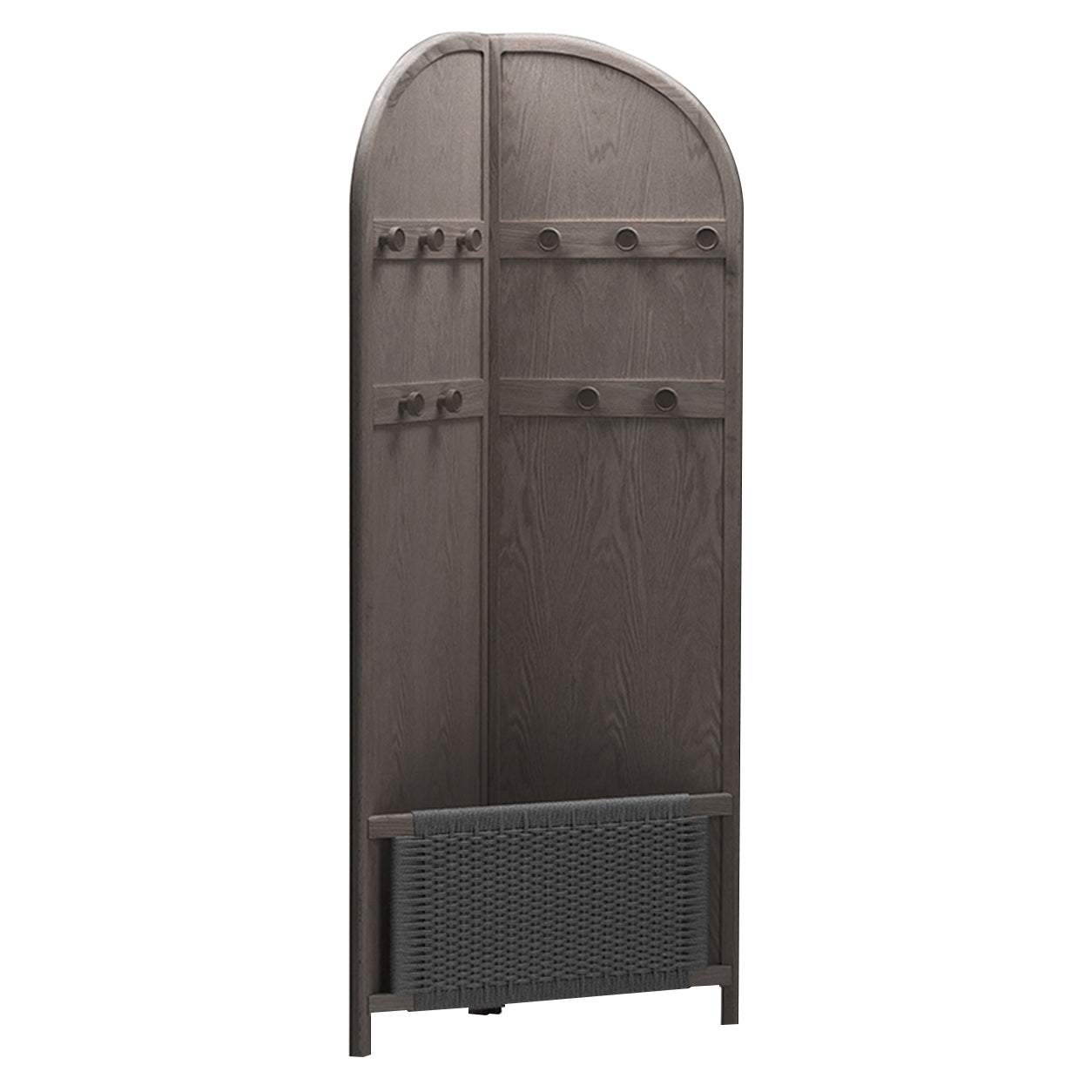 Cabine Dresser with Mirror: Smoked Oak + Black