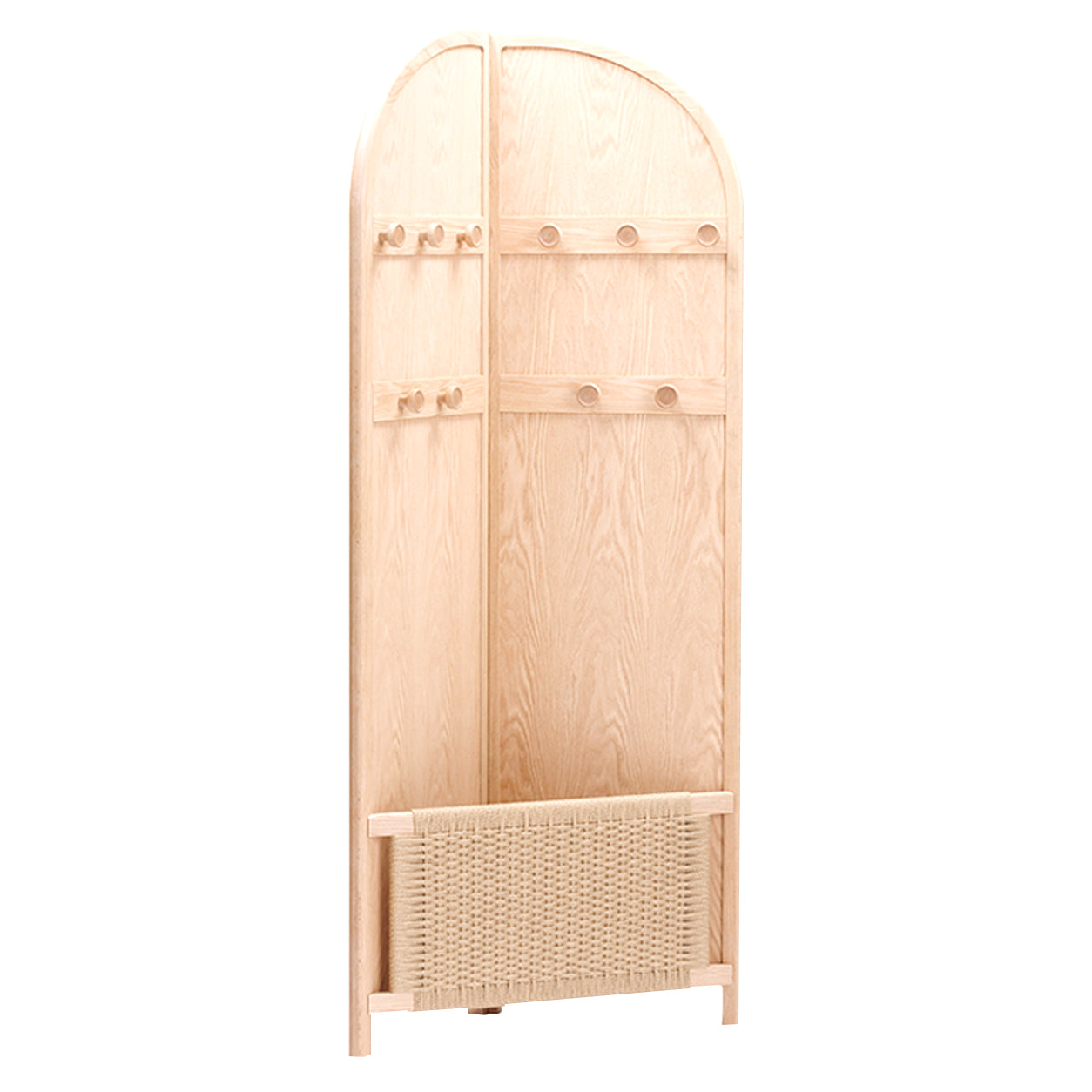 Cabine Dresser with Mirror: White Oak + Natural