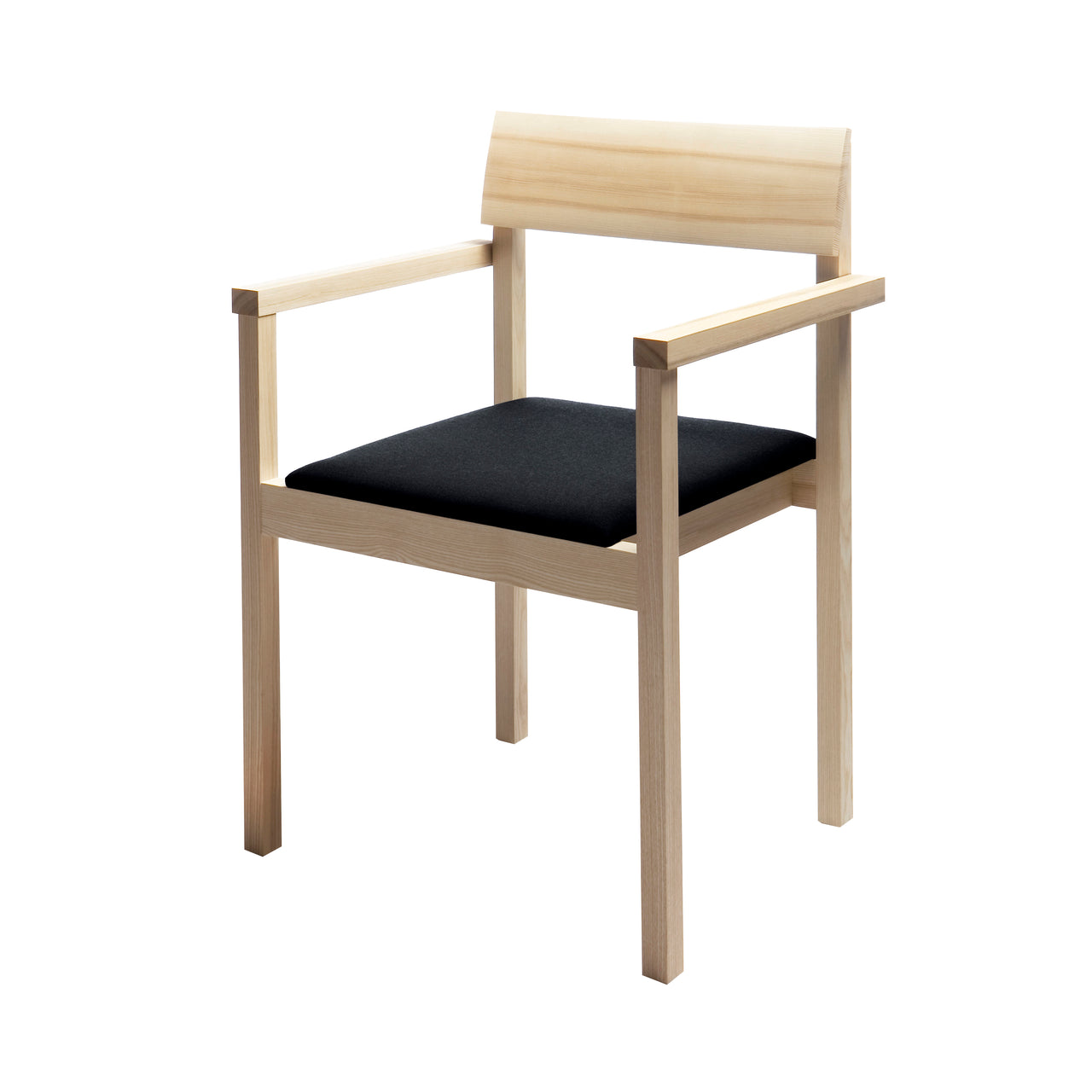 Arkitecture KVT8 Chair with Armrest: Ash