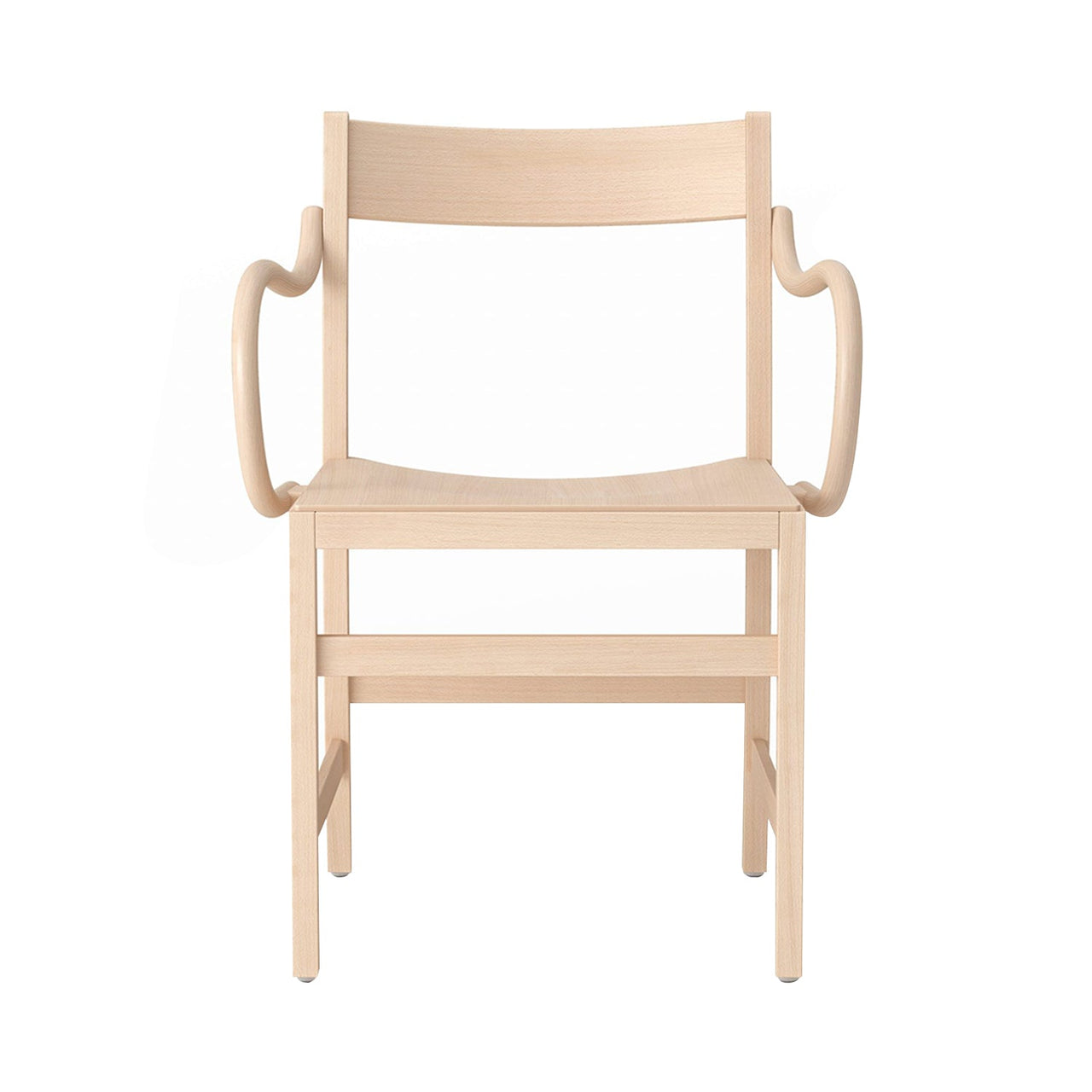 Waiter XL Armchair: Natural Beech