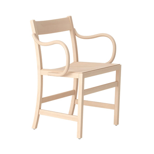 Waiter XL Armchair: Natural Beech