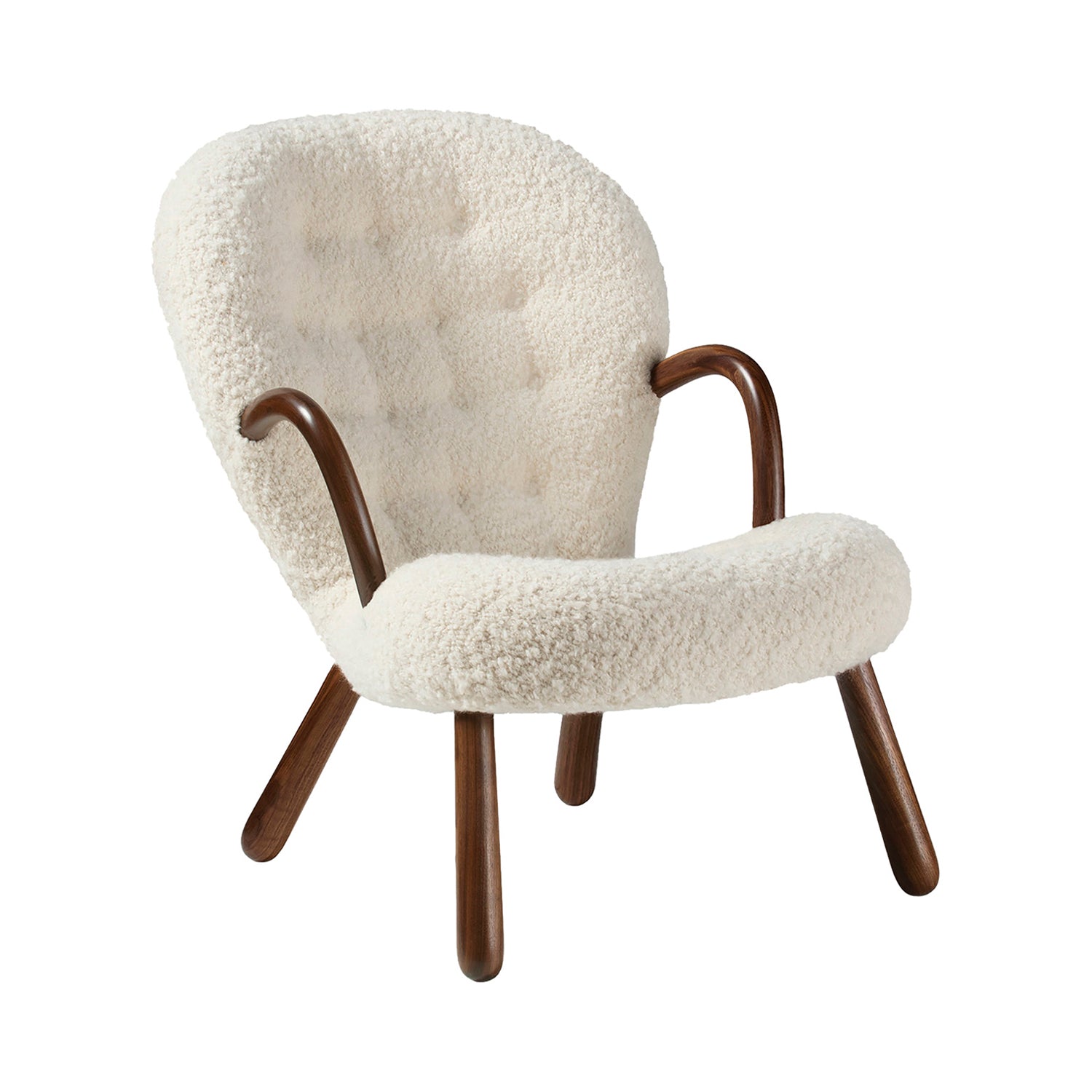 Clam Chair: Walnut