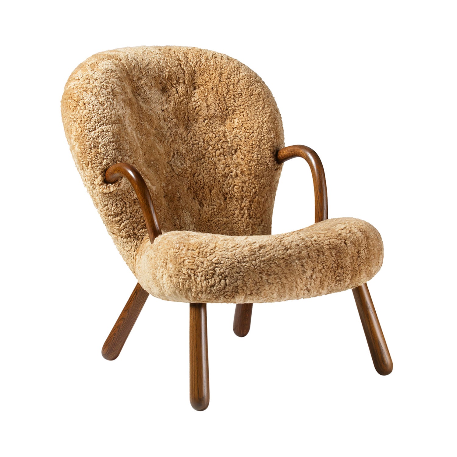 Clam Chair: Fumed Oak