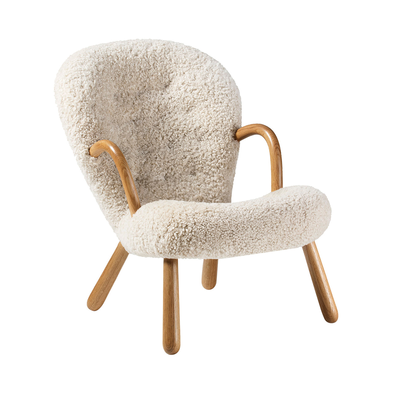Clam Chair: Oiled Oak