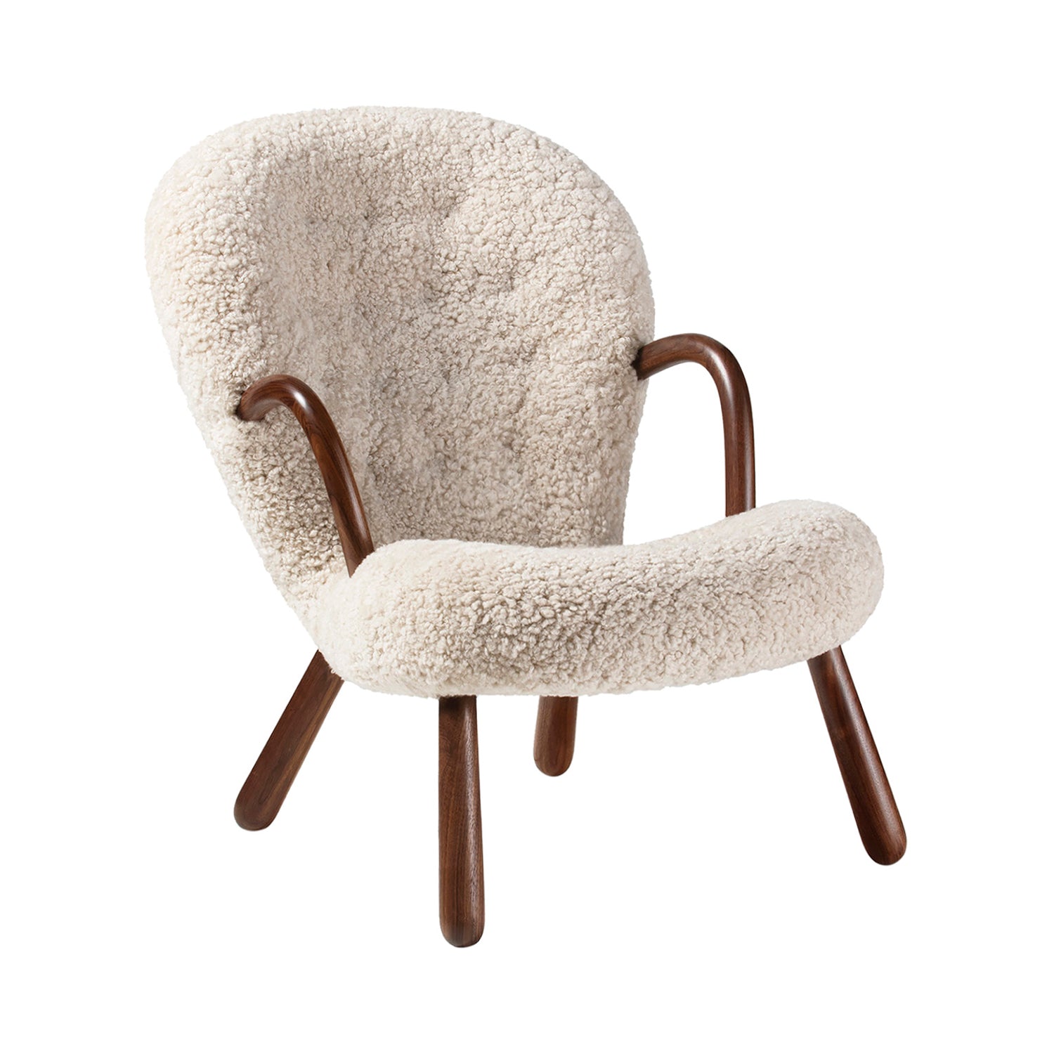 Clam Chair: Walnut
