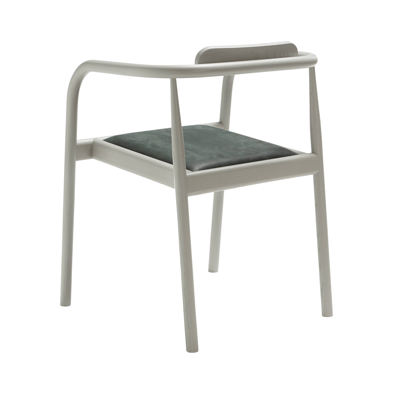 Ahm Chair: Upholstered + Ash Grey