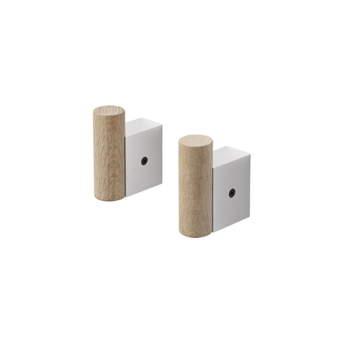 Attach Coat Hook: Set of 2 + Aluminum