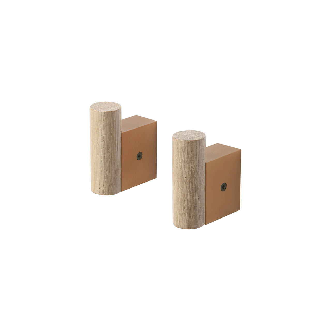 Attach Coat Hook: Set of 2 + Burnt Orange