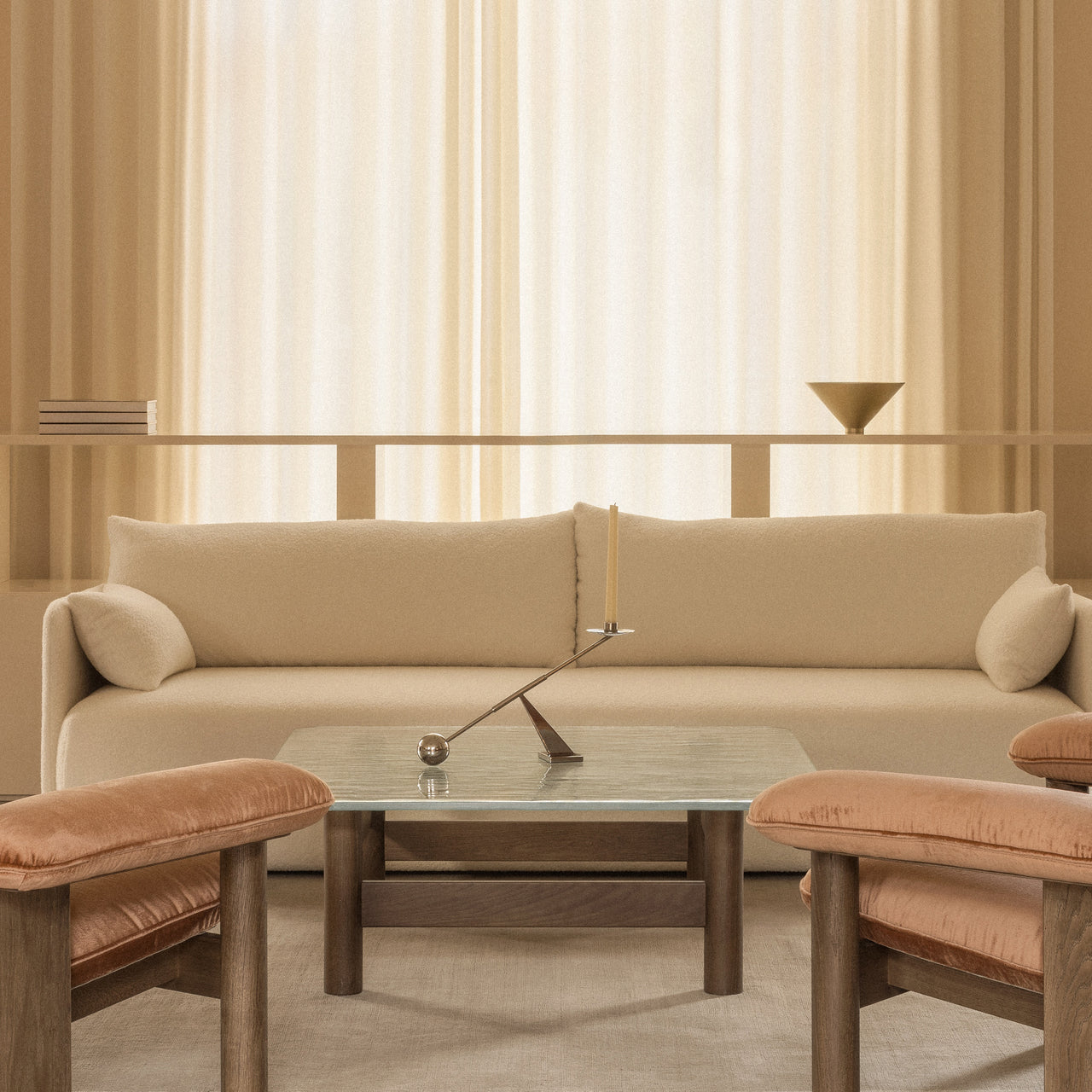 Brasilia Lounge Table - Quick Ship