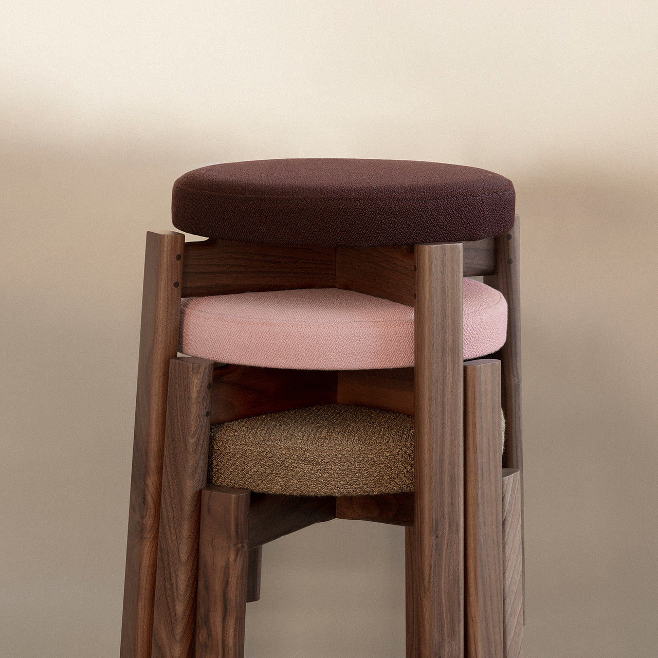 Passage Stool: Upholstered