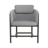 Aya Dining Armchair: Grey Oak