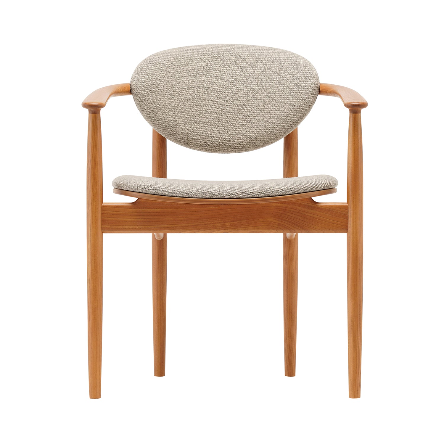 Azabu Hills Dining Chair A-DC04: Keyaki Brown