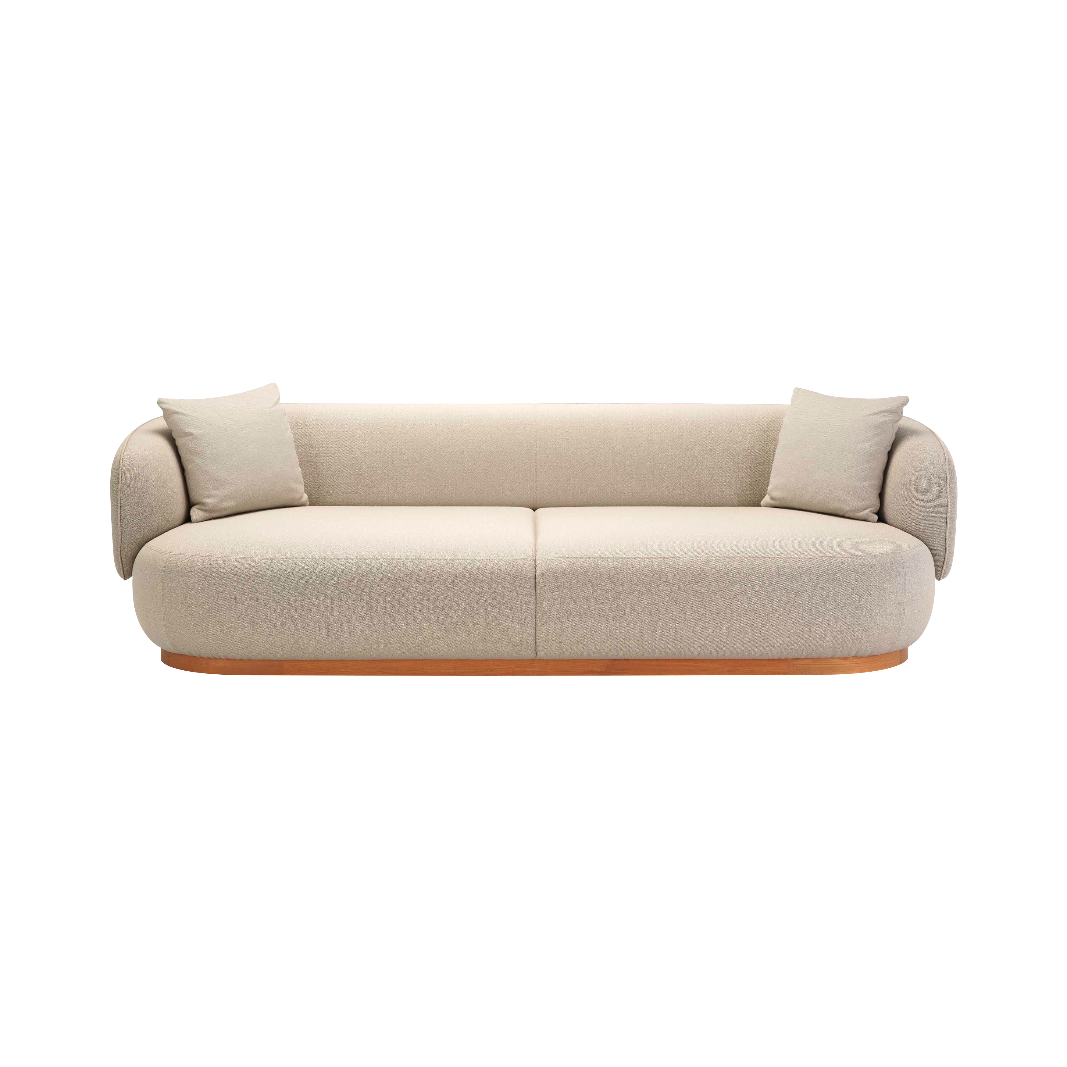 Azabu Residence 2 Seater Sofa A-S02: Keyaki Brown