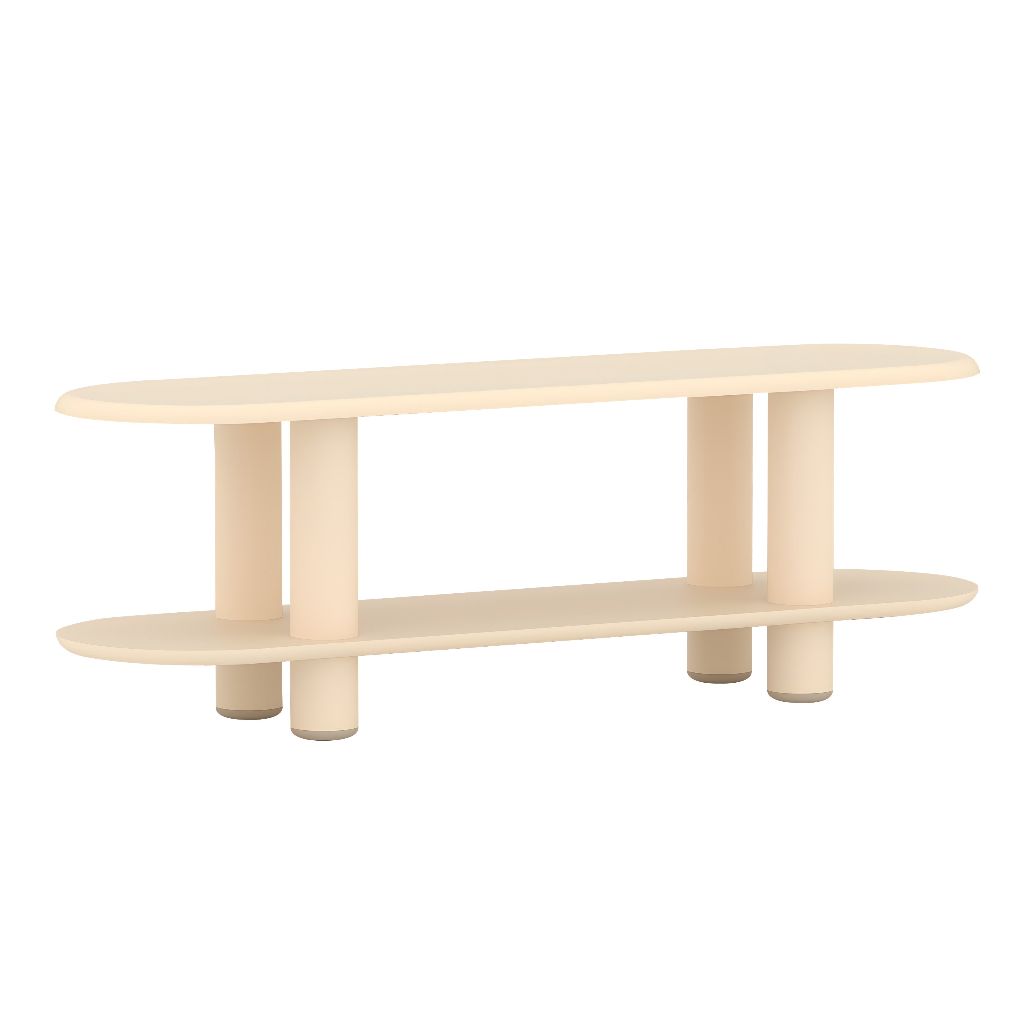 Eclipso Shelving System: 2 + Beige
