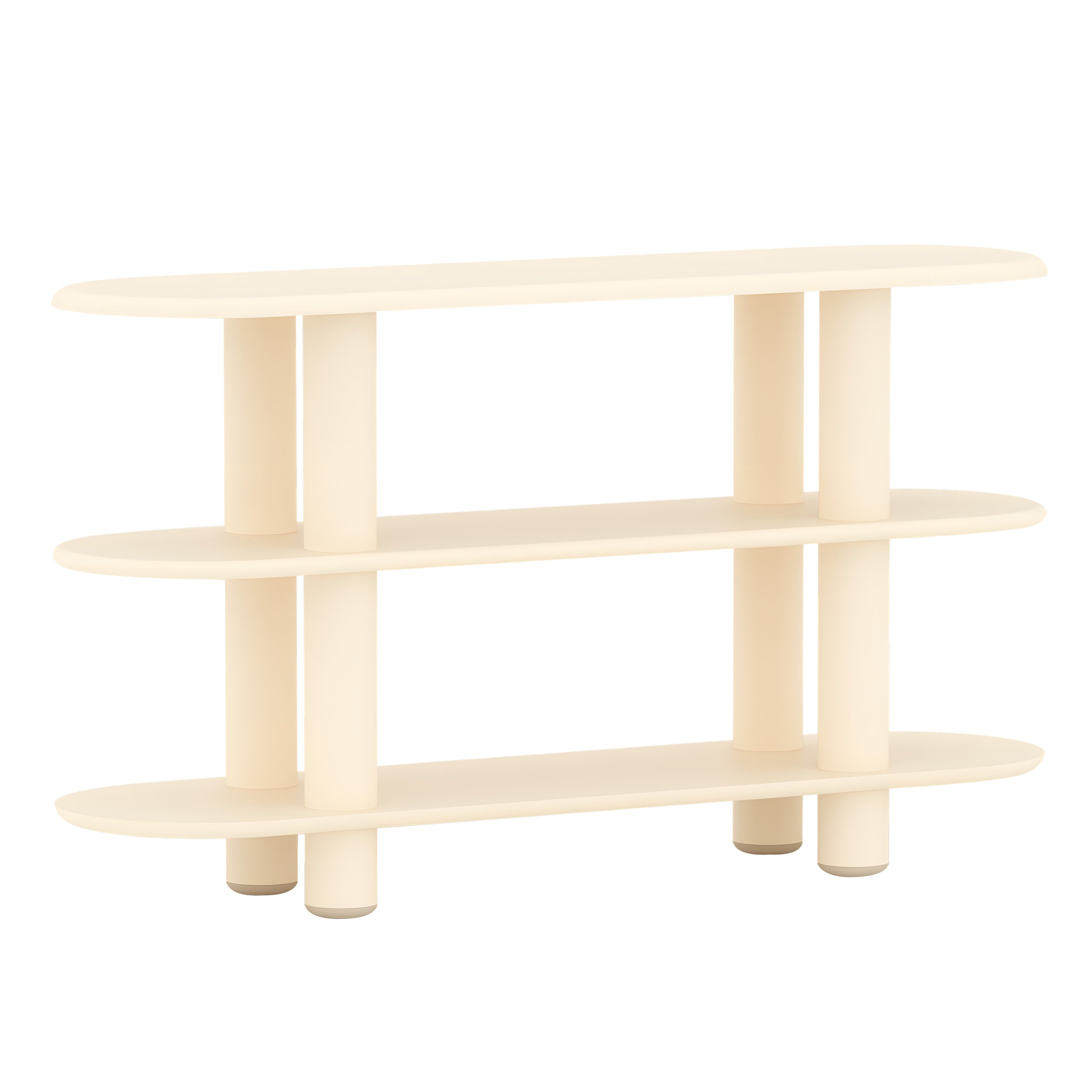 Eclipso Shelving System: 3 + Beige