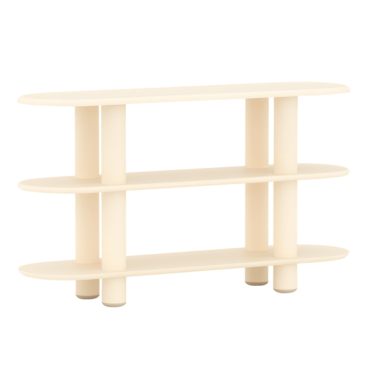 Eclipso Shelving System: 3 + Beige
