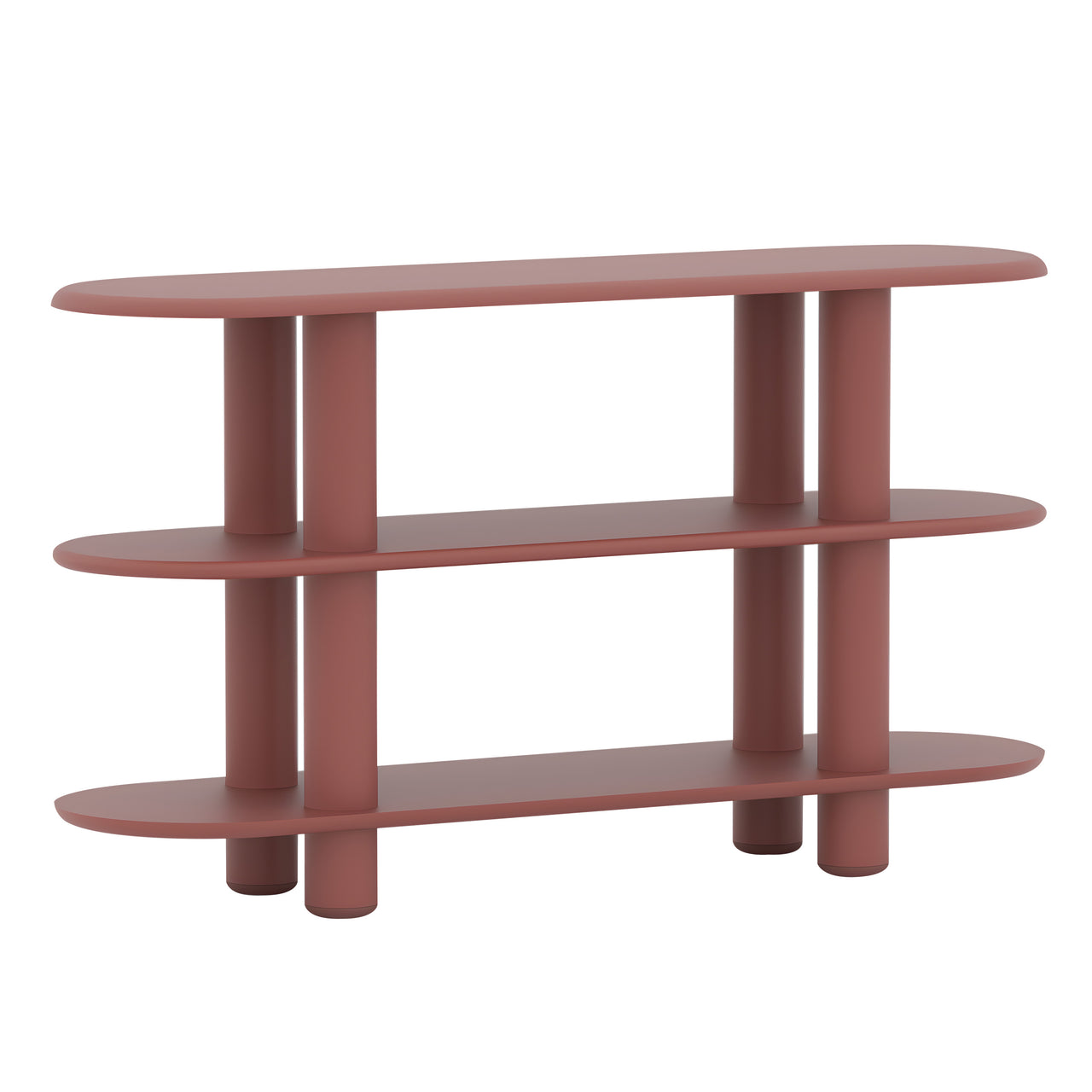 Eclipso Shelving System: Oxide Red + 3