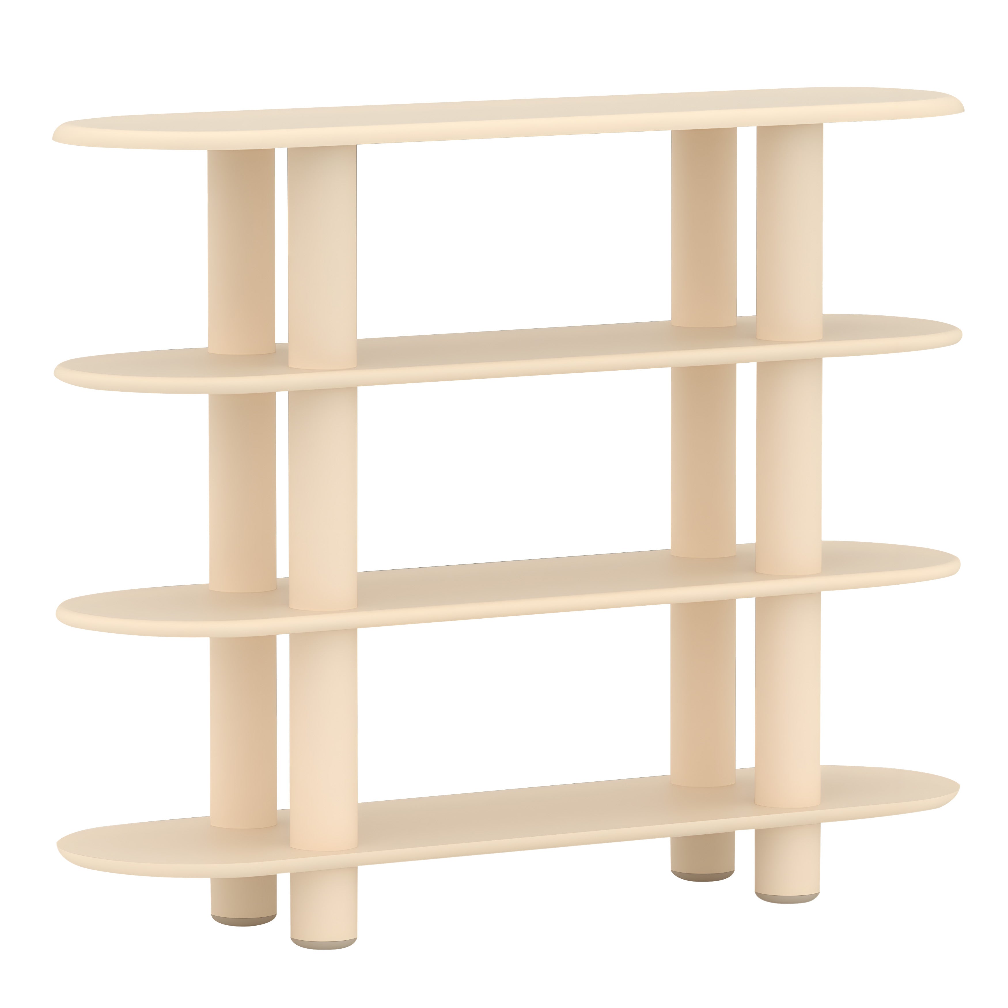 Eclipso Shelving System: Beige + 4