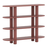 Eclipso Shelving System: Oxide Red + 4