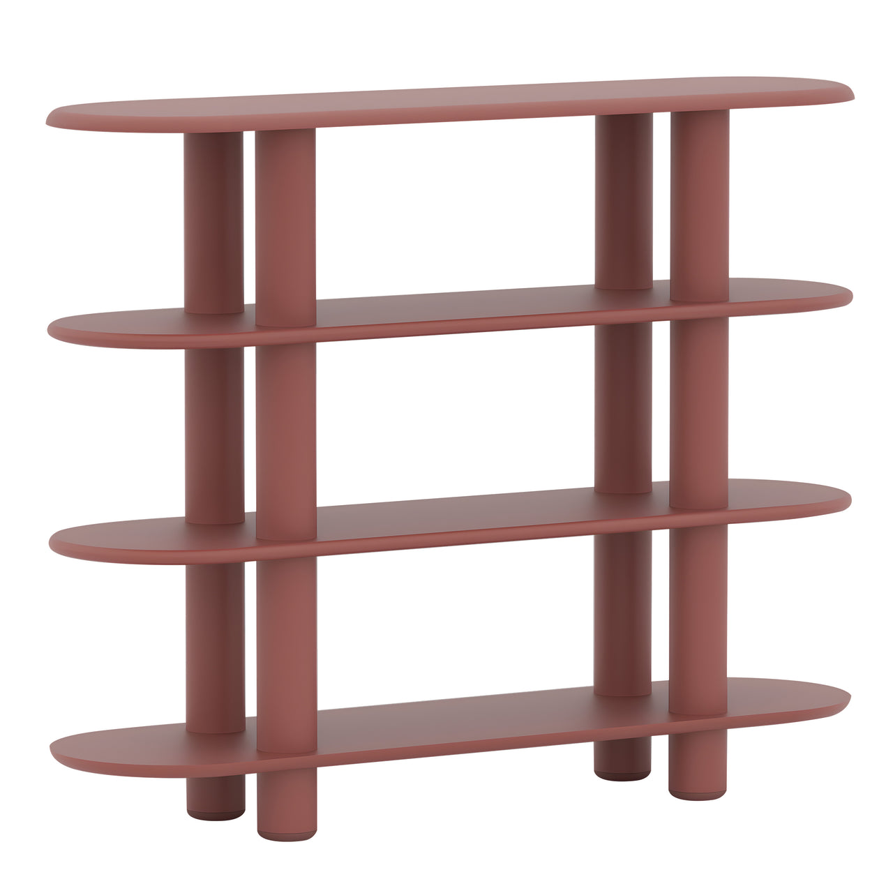 Eclipso Shelving System: 4 + Oxide Red
