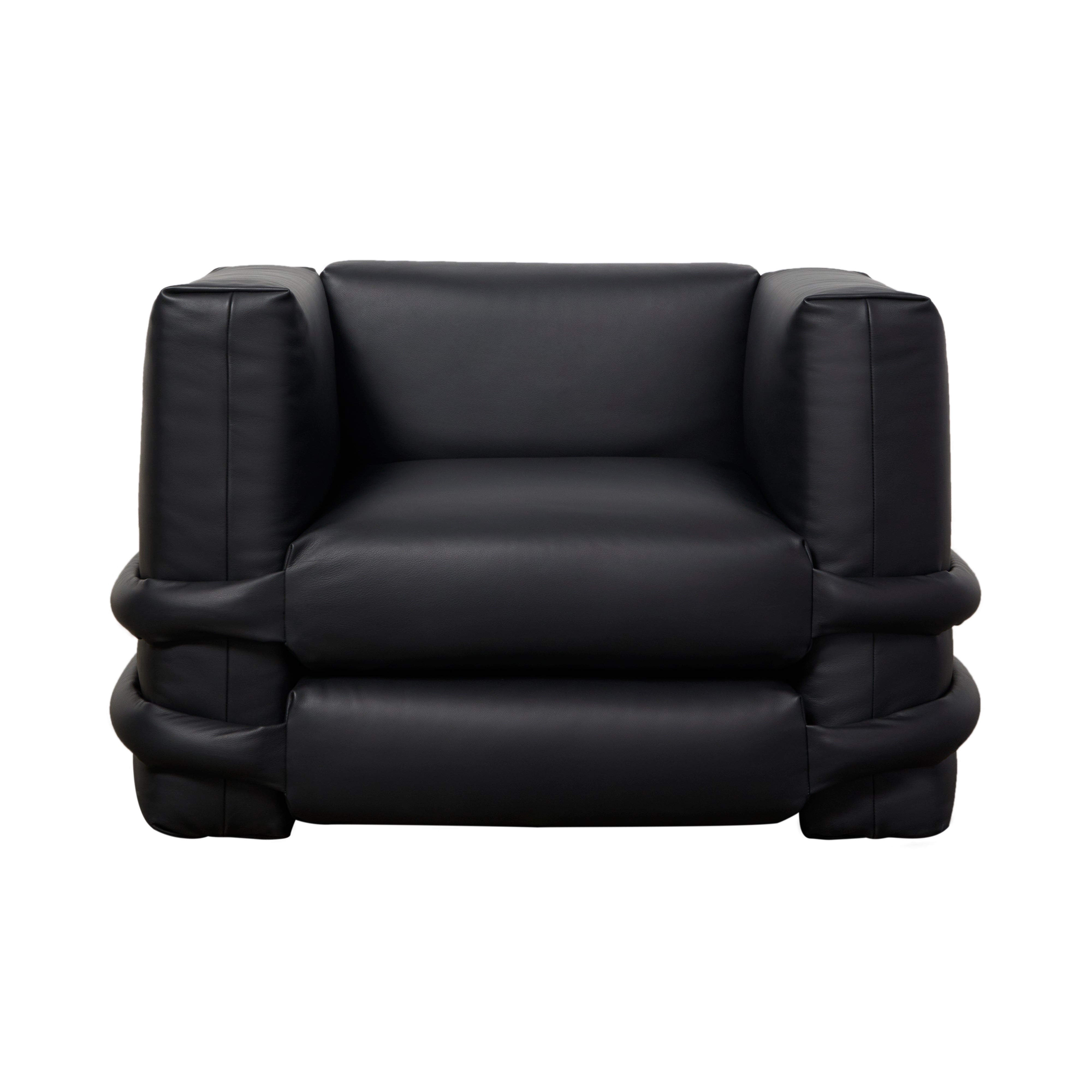 Pillow Sofa Armchair: Leather