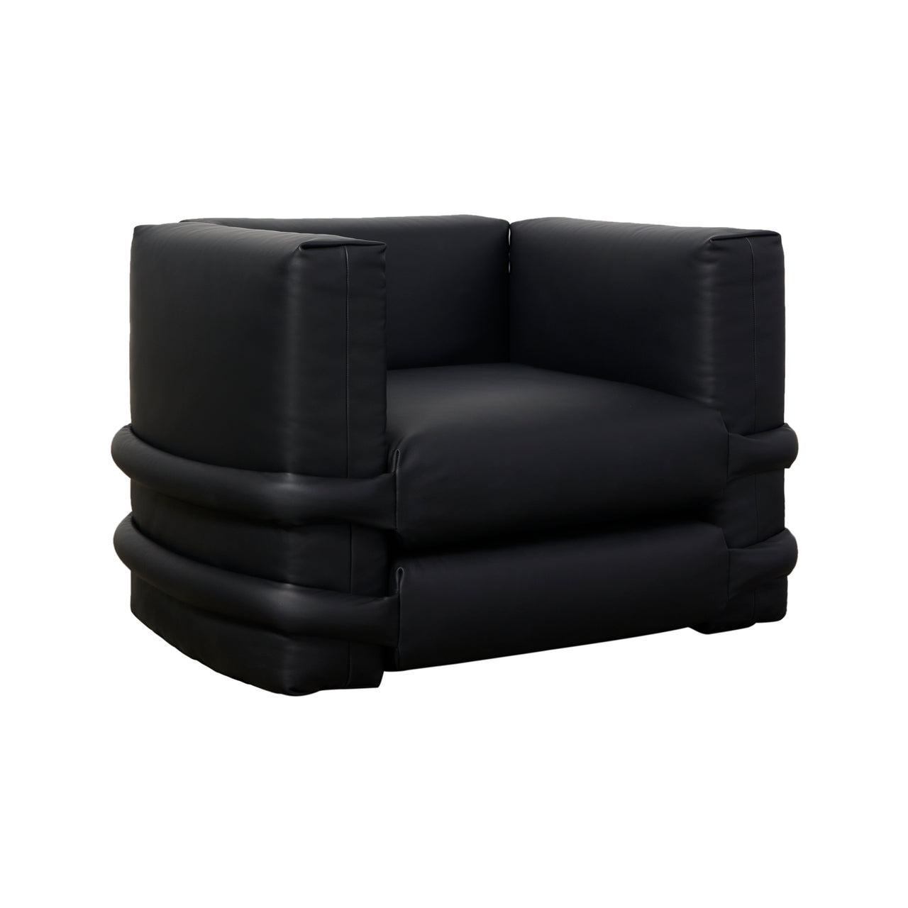 Pillow Sofa Armchair: Leather