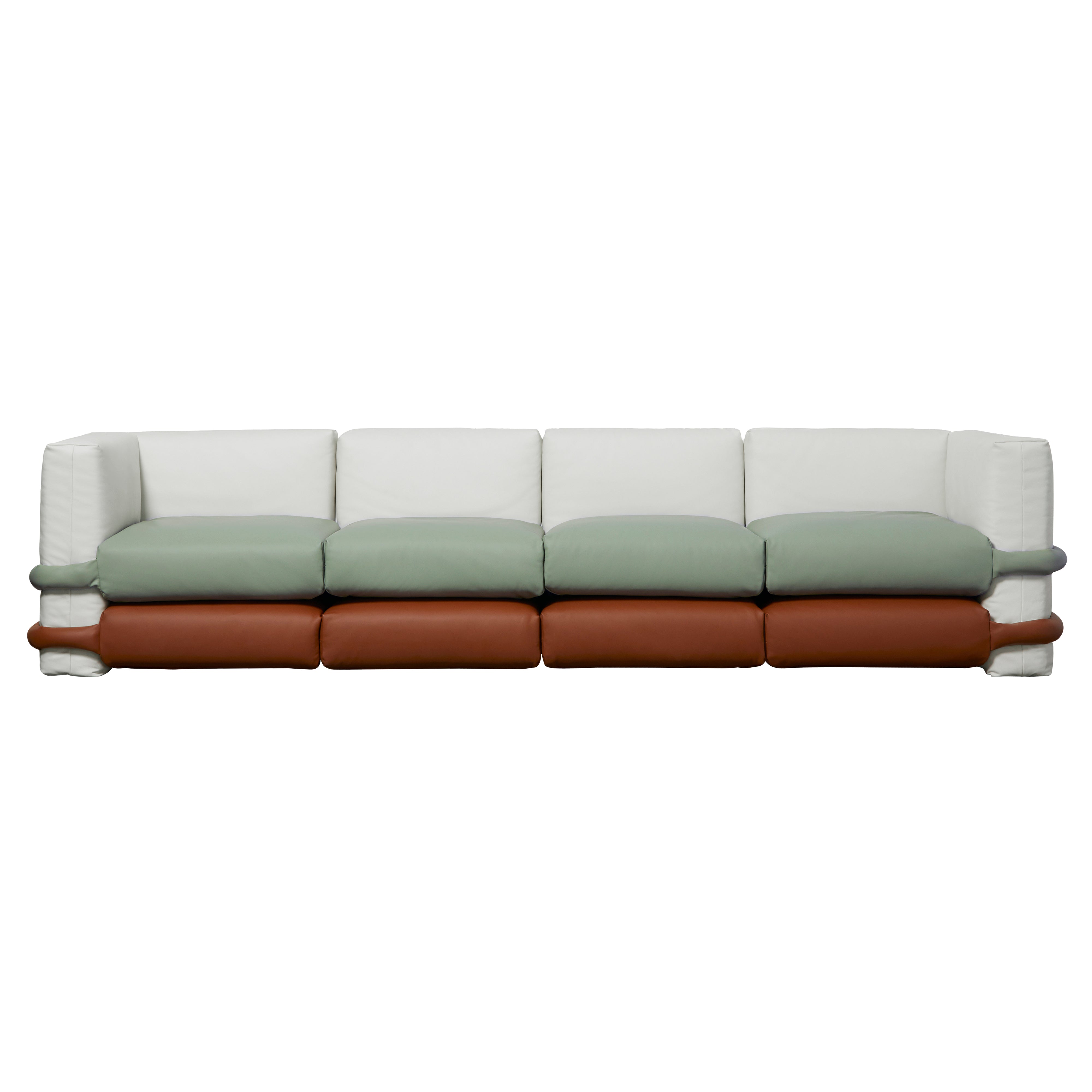 Pillow Modular Sofa: Leather