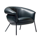Grasso Armchair: Black + Dream Leather