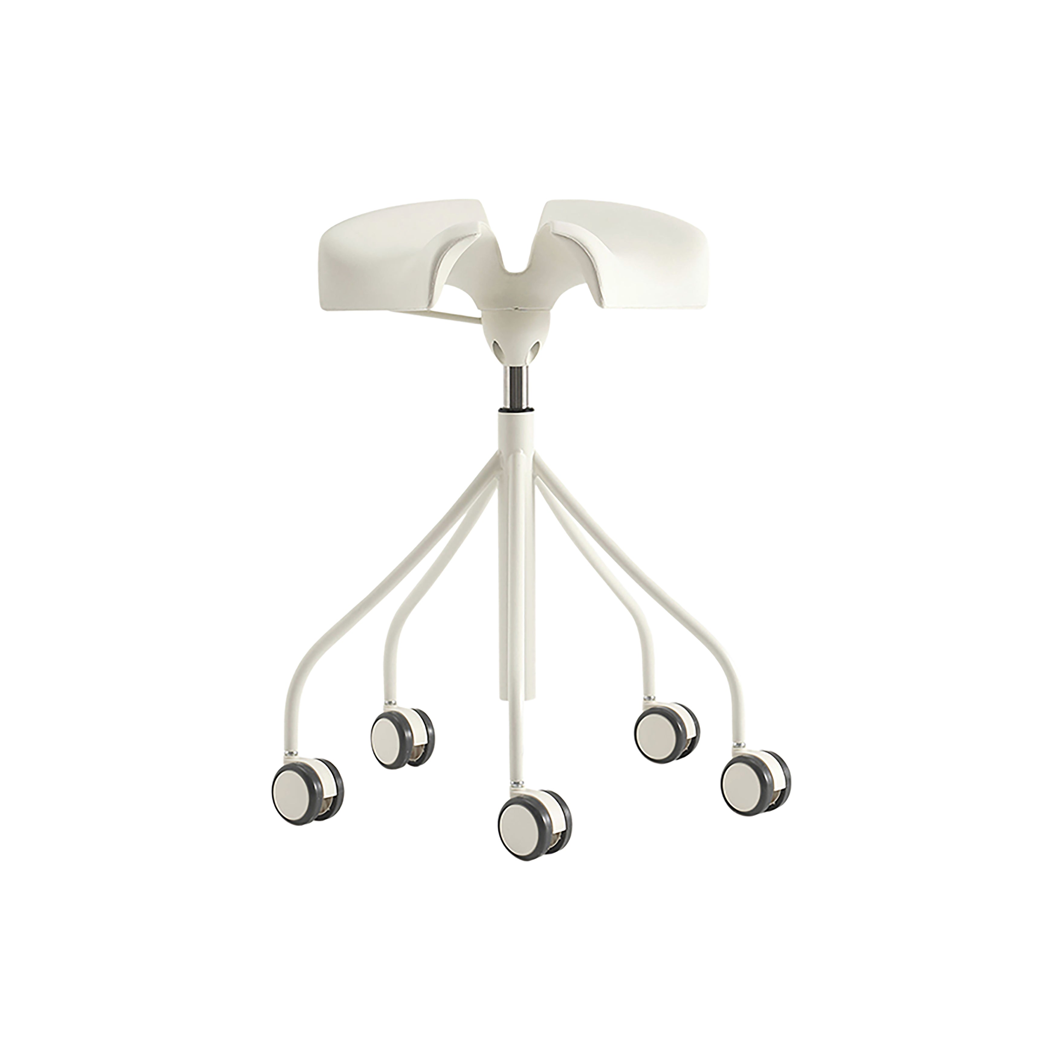 Binaria Adjustable Stool: White