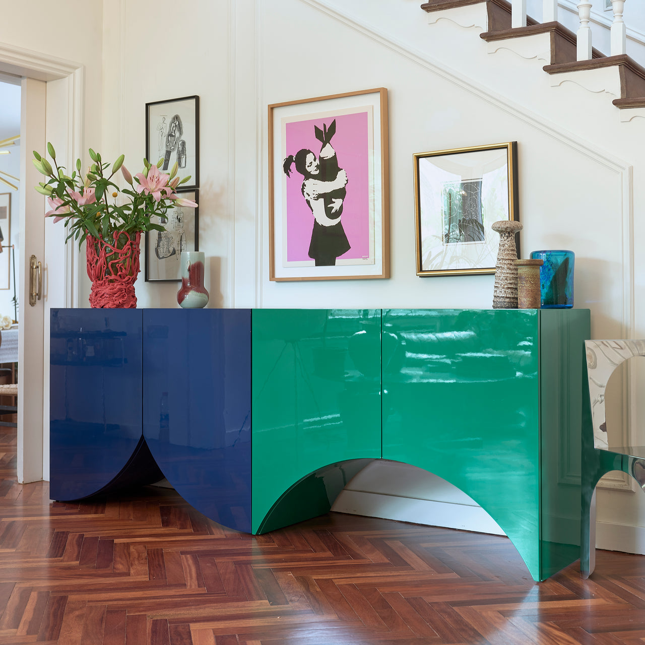 Bridges Cabinet: Glass Top