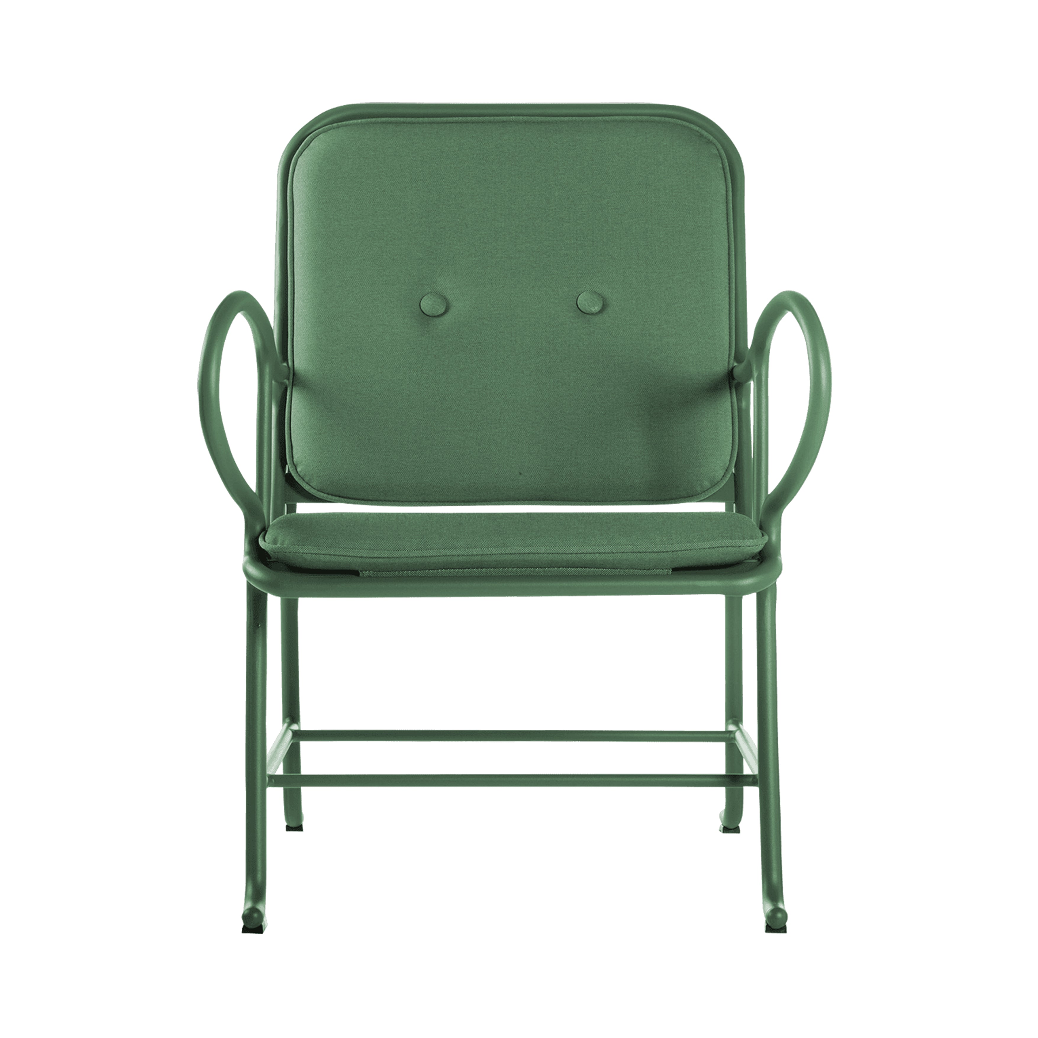 Gardenias Armchair: Outdoor + Green + With Cushion