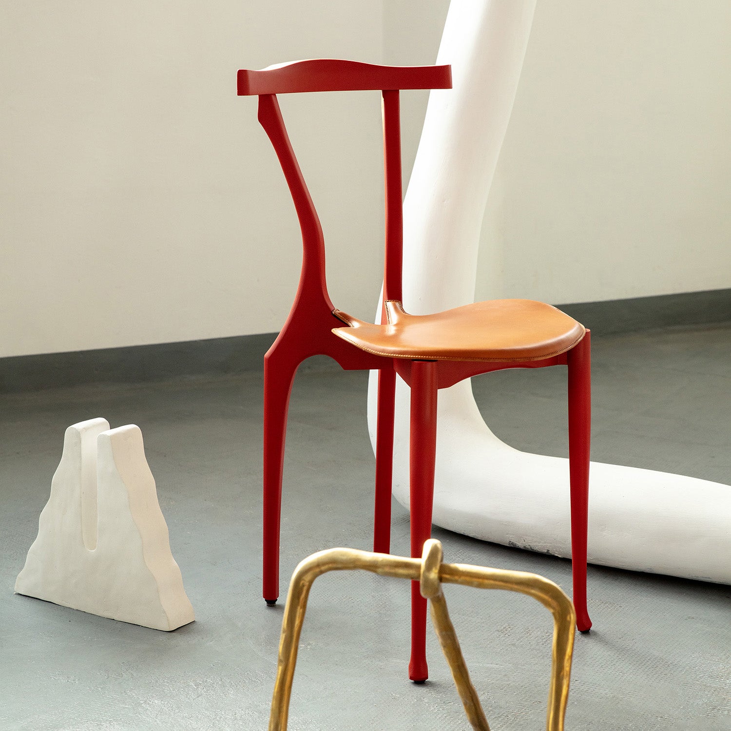 Gaulinetta Chair: Upholstered