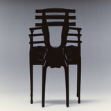 Gaulino Armchair: Upholstered