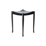 Gaulino Stool: Ash Stained Black + Black