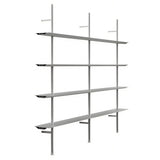Hypostila Shelf System: Silver + Configuration 3