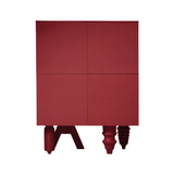Multileg Cabinet: Configuration 2 + Berry Red Ash