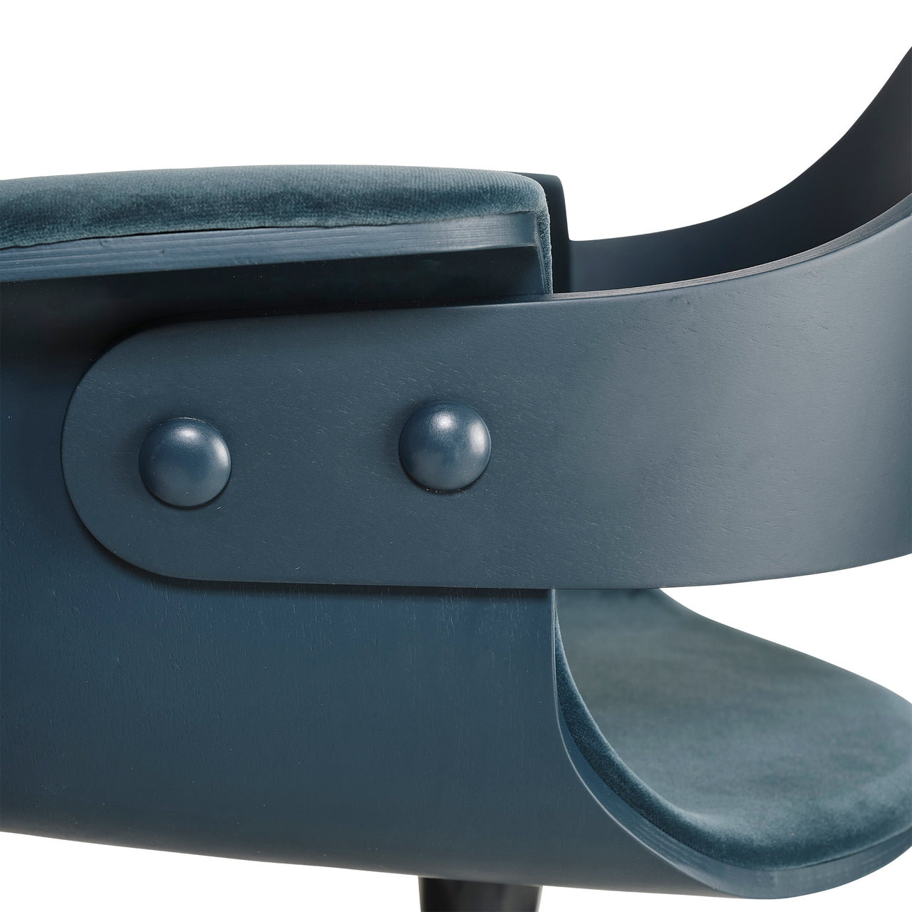 Showtime Swivel Armchair with Castor: Seat Upholstered