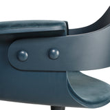 Showtime Swivel Armchair with Castor: Seat Upholstered