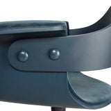 Showtime Low Swivel Armchair with Castor: Seat Upholstered