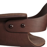 Showtime Armchair with Colored Swivel Base: Seat Upholstered