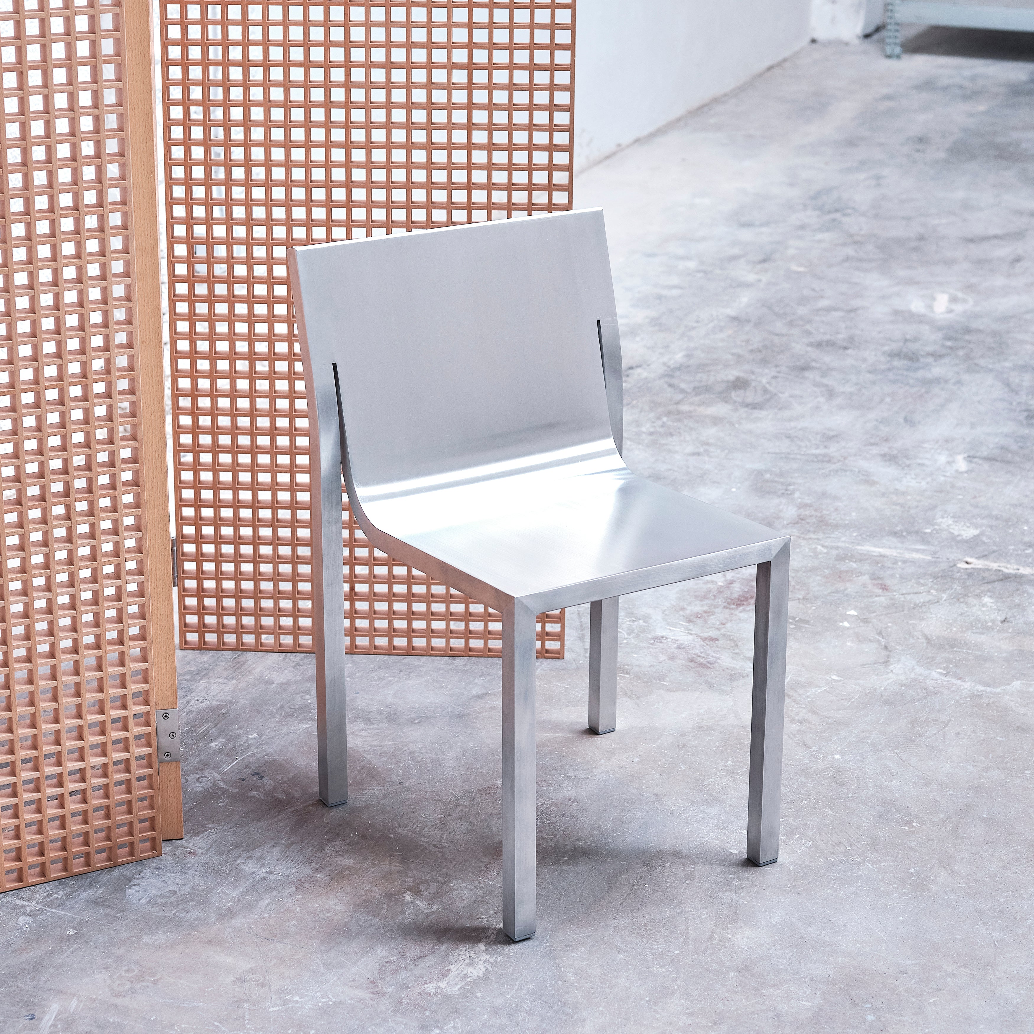 Stedelijk Stacking Chair - Aluminum: Quick Ship