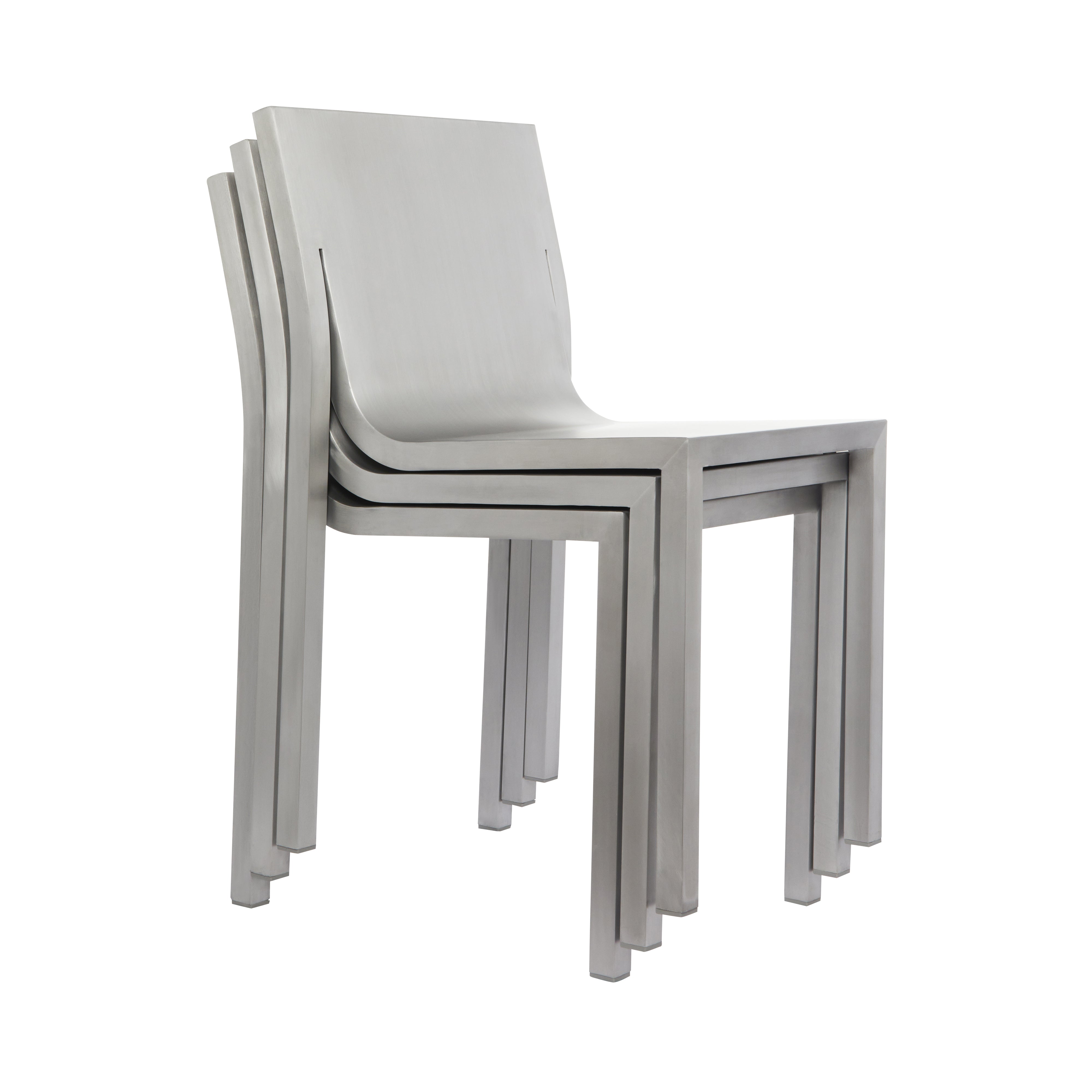 Stedelijk Stacking Chair - Aluminum: Quick Ship
