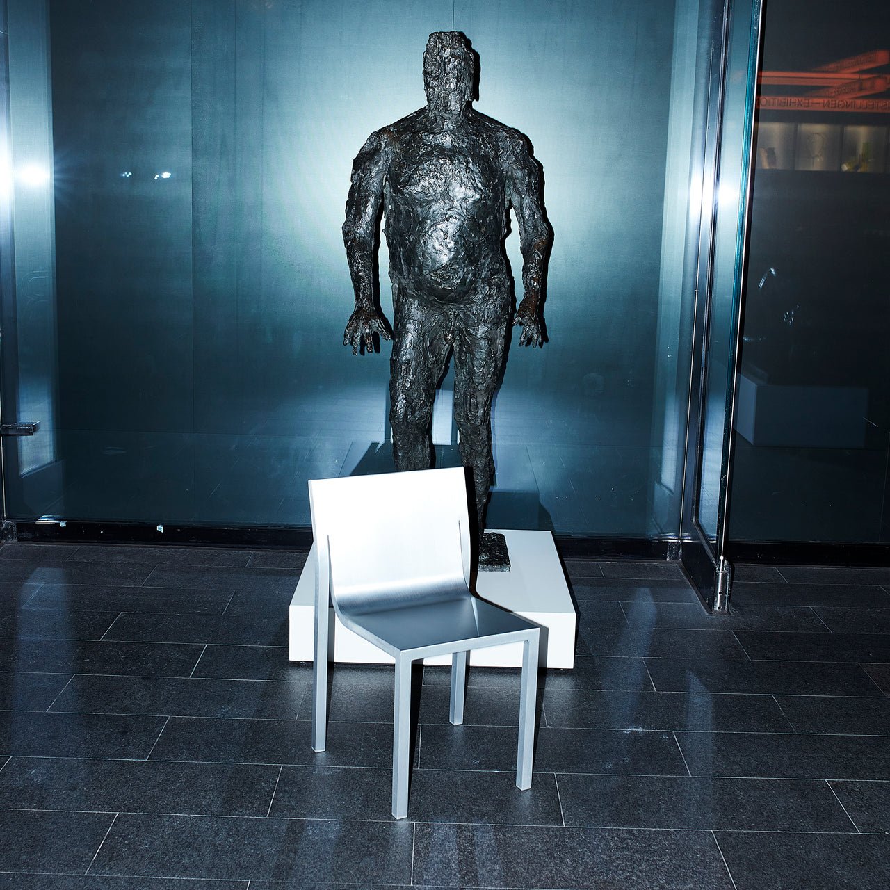 Stedelijk Stacking Chair - Aluminum: Quick Ship