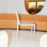 Stedelijk Stacking Chair - Aluminum: Quick Ship