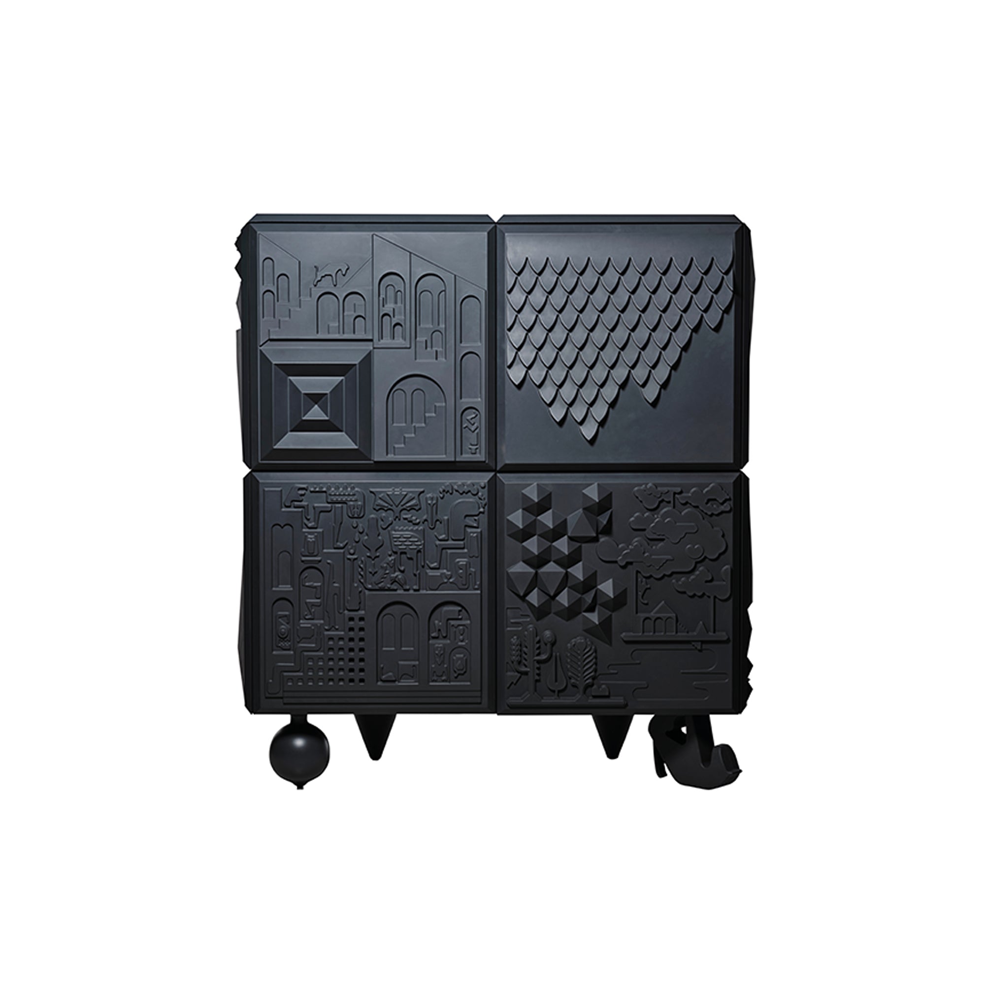 Tout Va Bien Cabinet: 2 + Graphite Grey