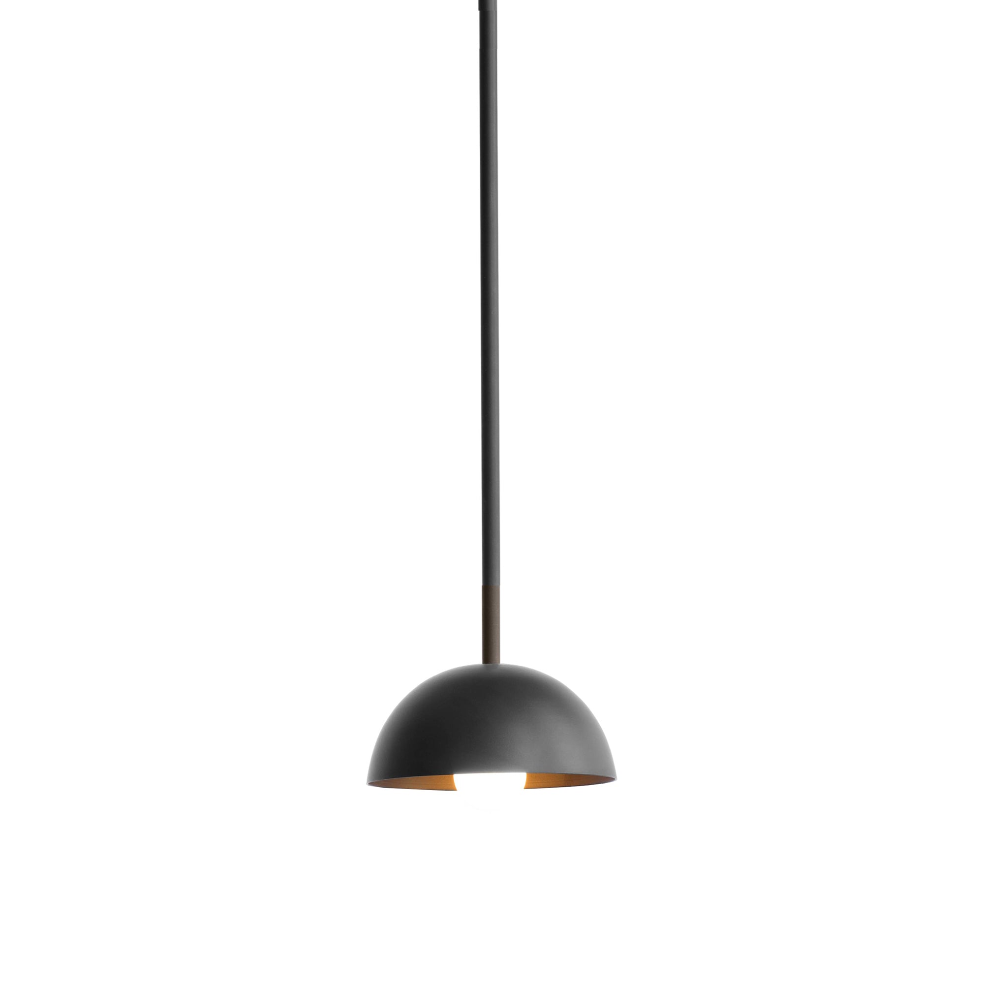 Beaubien Simple Shade Pendant: Graphite