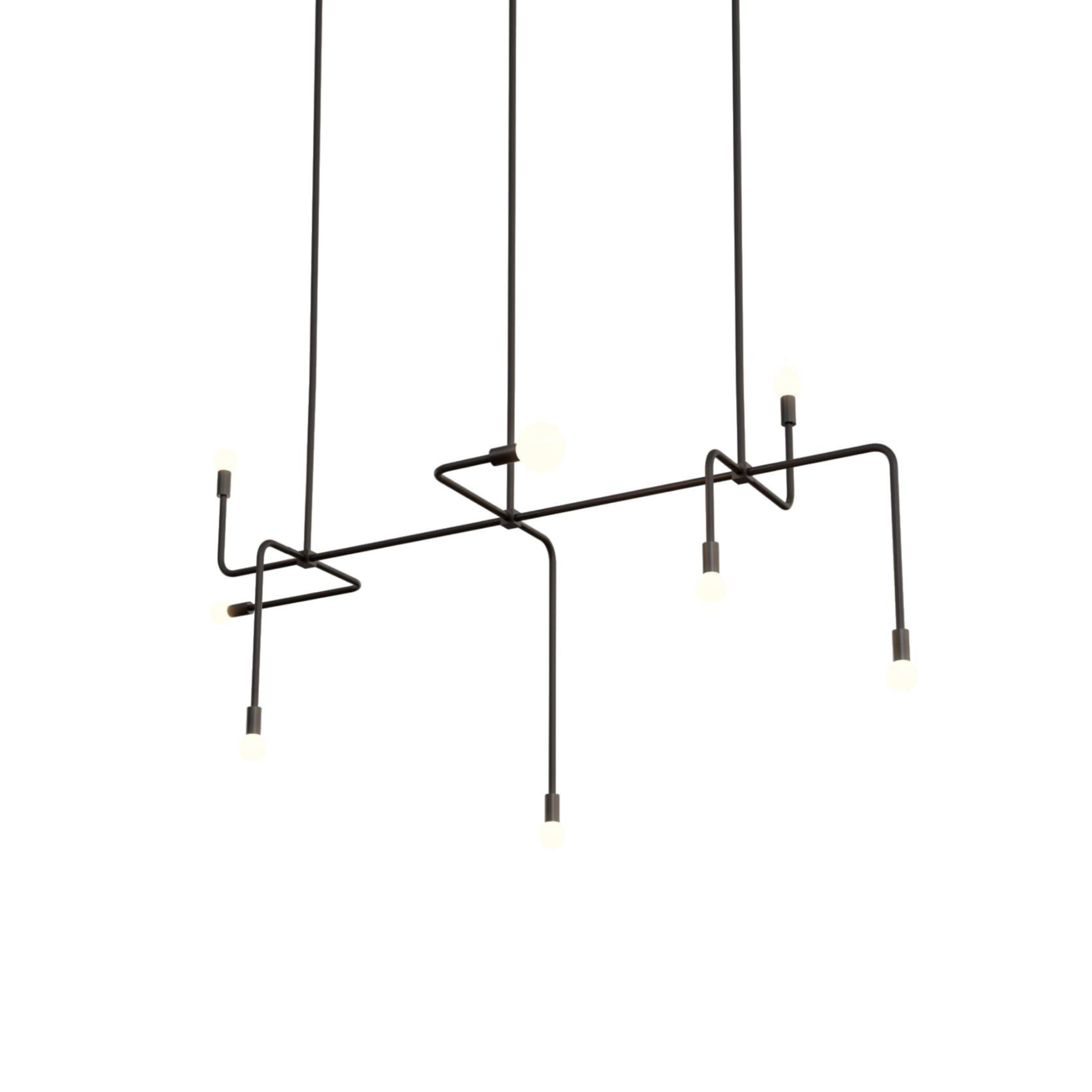 Beaubien 05 Suspension Lamp: Black + Graphite