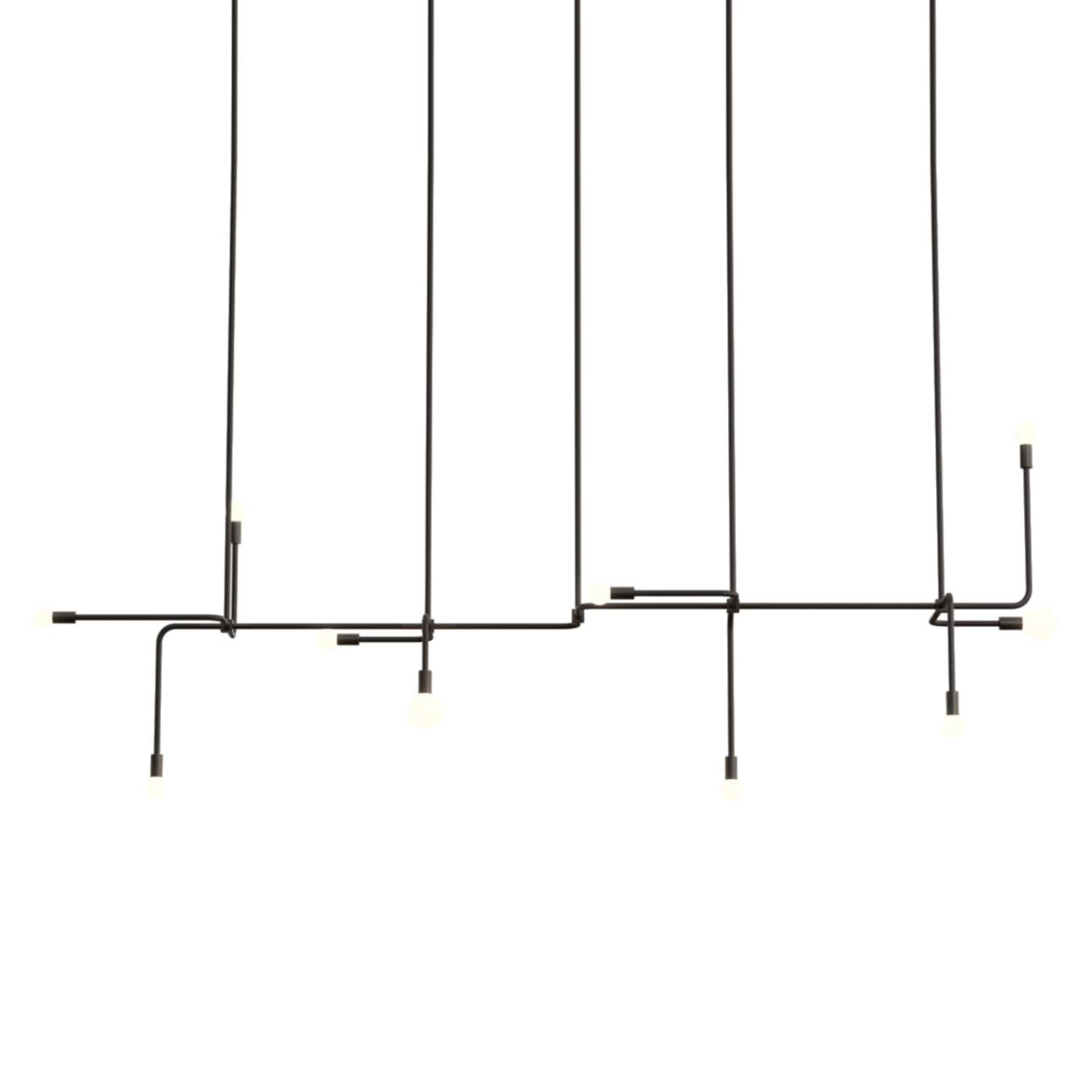 Beaubien 06 Suspension Lamp: Black + Graphite